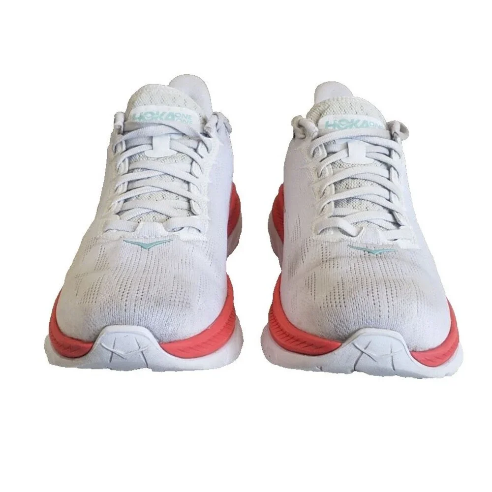 Hoka One One Mach 4 Women Size 9B 1113529 WFS White Fiesta Running Shoes